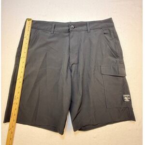 Vans Shorts Mens 38 Black Vanphibian Hybrid Cargo Board Shorts Stretch Quick Dry